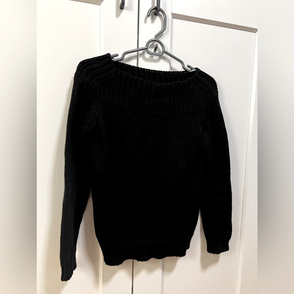 Massimo Dutti Knitter Black Sweater - Picture 1 of 4